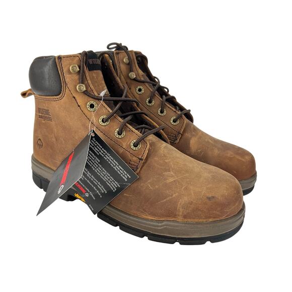 NEW Wolverine 8.5 Men's WATERPROOF DuraShocks Leather Steel Toe 6